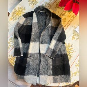 American Eagle Outfitters Wool Plaid Coat